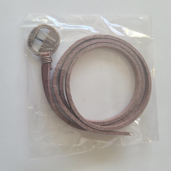 Men's Leather Wrap Bracelet - Dark Brown - Picture 7 of 9